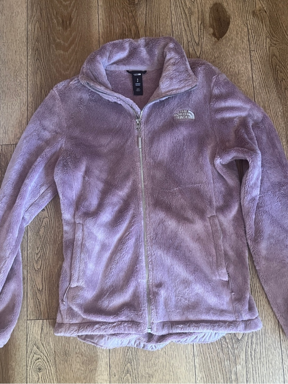 The North Face Dusty Lavender Teddy Fleece Zip-Up Jacket